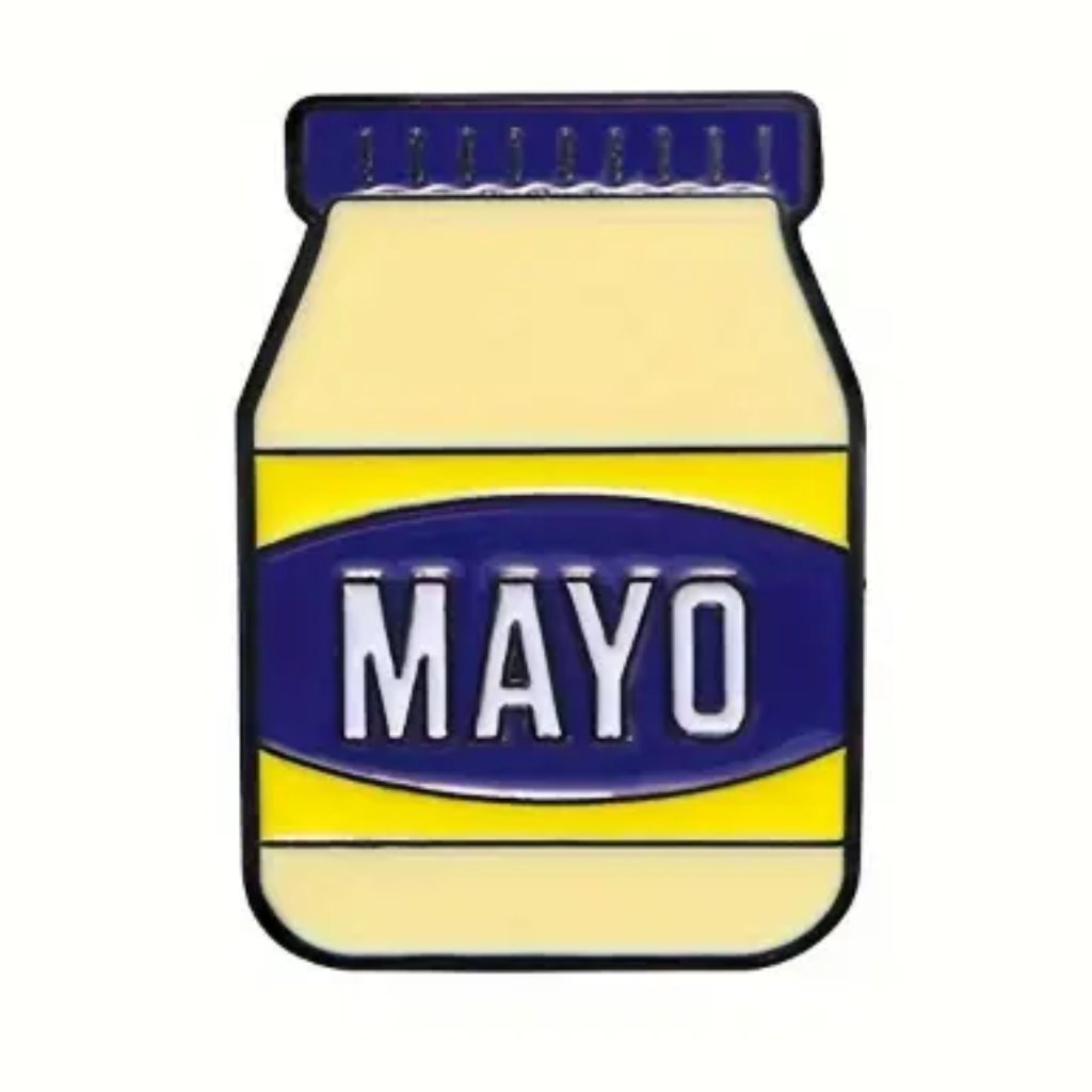 Jar Of Mayo Oil Dripped Enamel Pin Lapel Pin Brooch Nwt